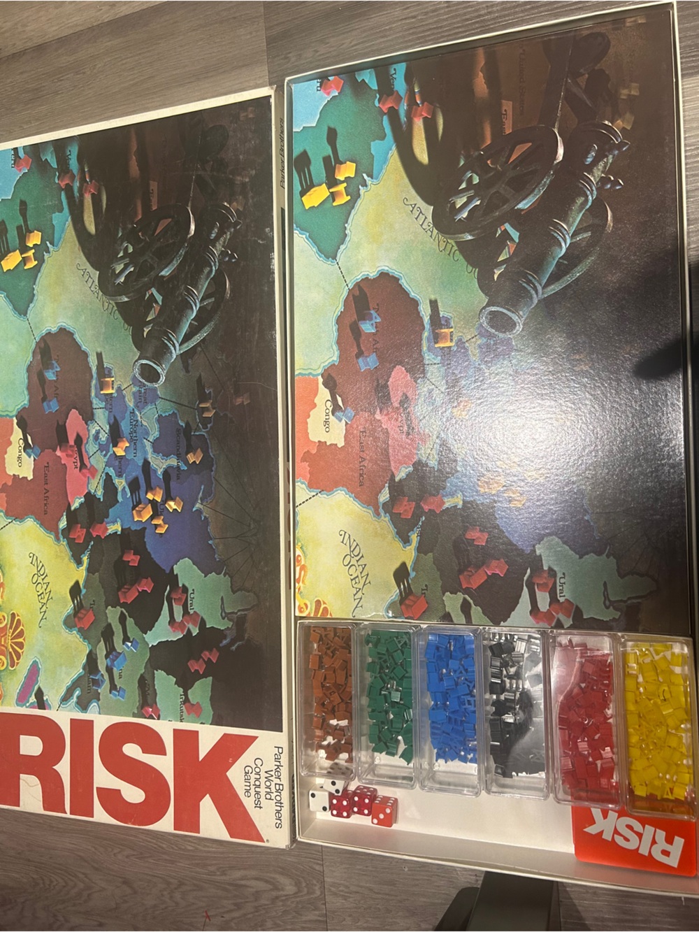 Risk Classic Strategy Board Game – Multicolor Game Pieces